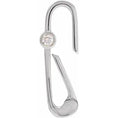 Load image into Gallery viewer, 14 Karat White Gold Large Diamond Paperclip Enhancer
