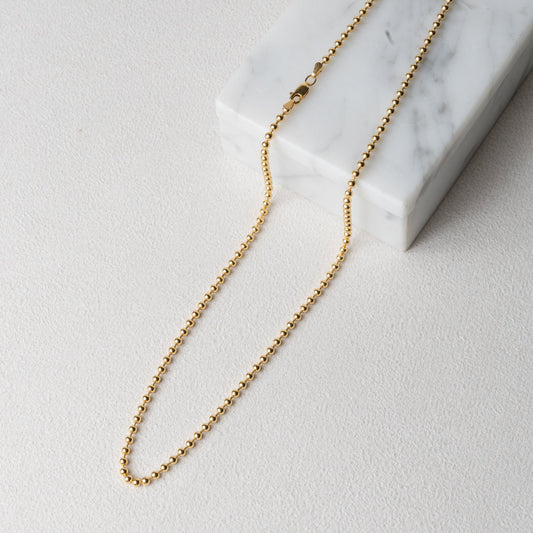 Gold Filled Ball Chain Necklace