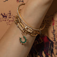 Load image into Gallery viewer, Gold Filled Paperclip Large Diamond Clasp Bracelet
