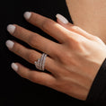 Load image into Gallery viewer, 18 Karat White Gold Diamond Cascading Ring
