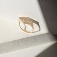 Load image into Gallery viewer, 14 Karat Yellow Gold Pave Diamond Eye Ring
