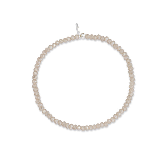 2mm Champagne Quartz Bracelet