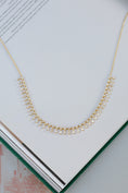 Load image into Gallery viewer, 14 Karat Yellow Gold Diamond Baguette Necklace
