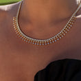 Load image into Gallery viewer, 14 Karat Yellow Gold Diamond Baguette Necklace
