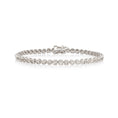 Load image into Gallery viewer, 14 Karat White Gold Diamond Buttercup Tennis Bracelet 3.00cts
