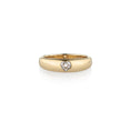 Load image into Gallery viewer, 14 Karat Gold Heart Shape Diamond Dome Ring
