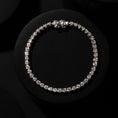 Load image into Gallery viewer, 14 Karat White Gold Diamond Buttercup Tennis Bracelet 3.00cts
