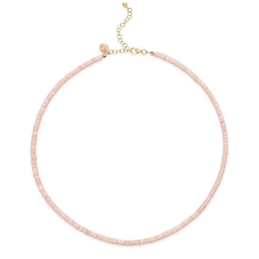 Pink Opal Beaded Necklace