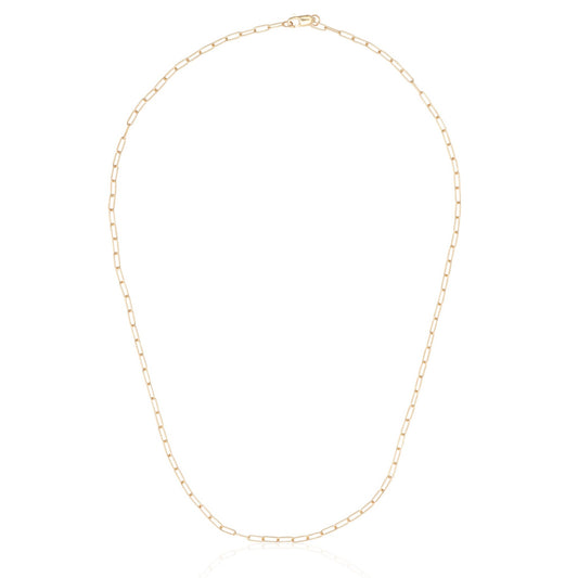 14 Karat Yellow Gold Micro Itsy Paperclip Chain