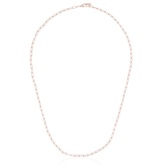 14 Karat Rose Gold Micro Itsy Paperclip Chain