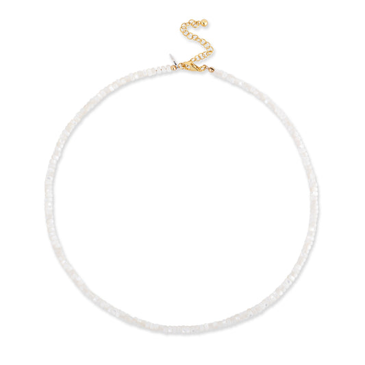 4mm Mother of Pearl Beaded Necklace