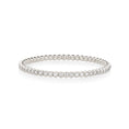 Load image into Gallery viewer, White Gold and Diamond Bezel Set Stretch Tennis Bracelet 4.00cts
