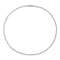 Load image into Gallery viewer, White Gold All The Way Rachel Scalloped Diamond 6.25cts Tennis Necklace
