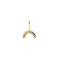Load image into Gallery viewer, 14 Karat Gold and Multi Gemstone Rainbow Charm
