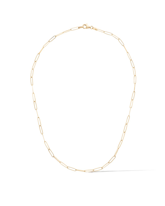 14 Karat Yellow Gold Solid Itsy Paperclip Chain