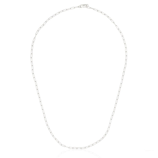 14 Karat White Gold Micro Itsy Paperclip Chain