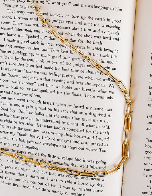 Yellow Gold Filled Chain Pick Your Length Necklace with Toggle Clasp