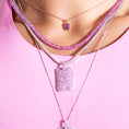 Load image into Gallery viewer, 4mm Natural Pink Sapphire Beaded Necklace
