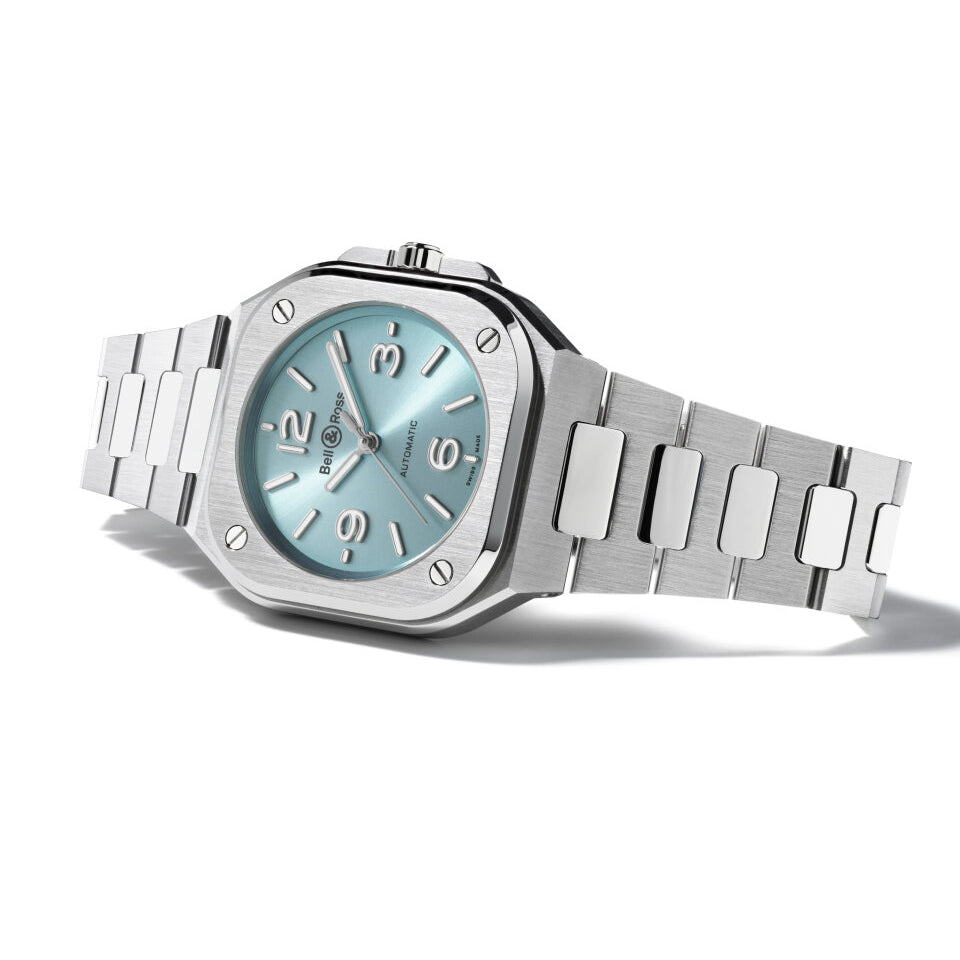 BELL & ROSS BR05-ICE BLUE-STEEL-BRACELET-36MM