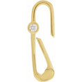 Load image into Gallery viewer, 14 Karat Yellow Gold Large Diamond Paperclip Enhancer
