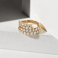 Load image into Gallery viewer, 18 Karat Yellow Gold Diamond Cascading Ring
