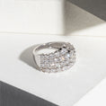 Load image into Gallery viewer, 18 Karat White Gold Diamond Cascading Ring
