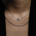 Load image into Gallery viewer, 18 Karat White Gold Bezel Diamond Chain Necklace

