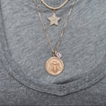 Load image into Gallery viewer, Rose Gold and Diamond Bee Coin Pendant
