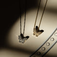 Load image into Gallery viewer, 18 Karat Yellow Gold Diamond Butterfly Pendant Necklace
