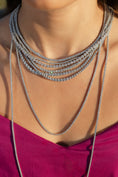 Load image into Gallery viewer, 14 Karat White Gold 4.95cts All The Way 24" Tennis Necklace
