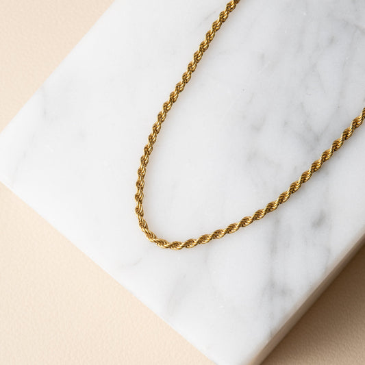 Yellow Gold Filled 2mm Rope Chain