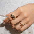 Load image into Gallery viewer, 14 Karat Yellow Gold Two Diamond Twist Ring
