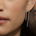 Load image into Gallery viewer, 14 Karat Double Drop Diamond Spike Earrings
