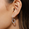 Load image into Gallery viewer, 18 Karat Diamond Disk Drop Earrings
