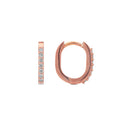 Load image into Gallery viewer, Rectangle 12mm Diamond Hoops

