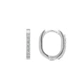 Load image into Gallery viewer, Rectangle 12mm Diamond Hoops
