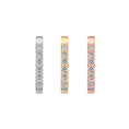 Load image into Gallery viewer, Rectangle 12mm Diamond Hoops
