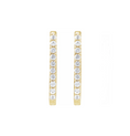 Load image into Gallery viewer, Everyday White Sapphire 20mm Hoops
