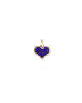 Load image into Gallery viewer, Yellow Gold and Lapis Heart Charm
