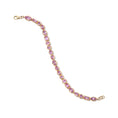 Load image into Gallery viewer, 14 Karat Yellow Gold Multi Shape Pink Sapphire Bracelet
