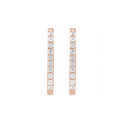 Load image into Gallery viewer, Everyday White Sapphire 20mm Hoops
