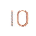 Load image into Gallery viewer, Rectangle 15mm Diamond Hoops
