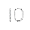 Load image into Gallery viewer, Rectangle 15mm Diamond Hoops
