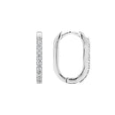 Rectangle 15mm Diamond Hoops