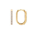 Load image into Gallery viewer, Rectangle 15mm Diamond Hoops
