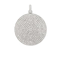 Load image into Gallery viewer, White Gold Jumbo Diamond Disk Pendant
