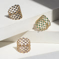 Load image into Gallery viewer, 14 Karat Yellow Gold Diamond Bezel Set Pink Sapphire Ring
