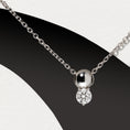 Load image into Gallery viewer, 14 Karat White Gold Diamond Bead Pendant
