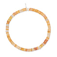 Load image into Gallery viewer, 4mm Orange Sapphire Speckle Beaded Bracelet
