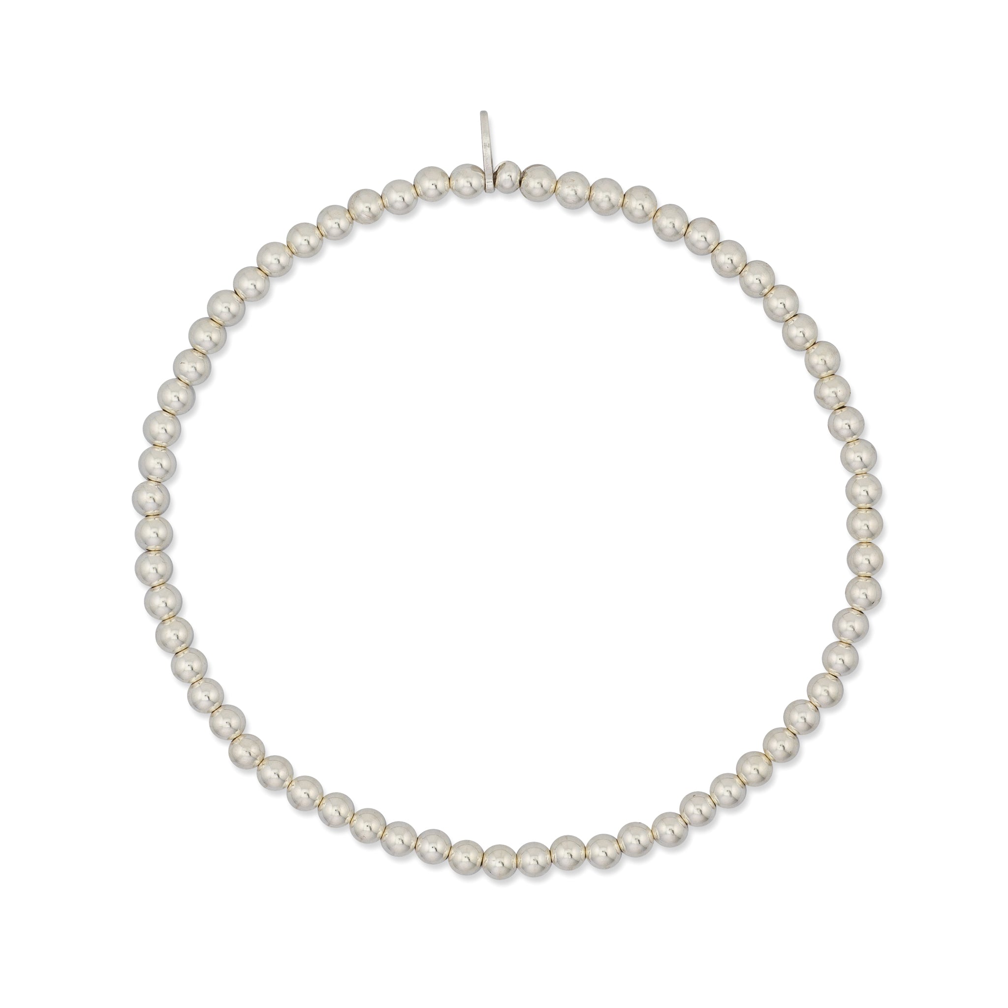 4mm Sterling Silver Ball Beaded Anklet